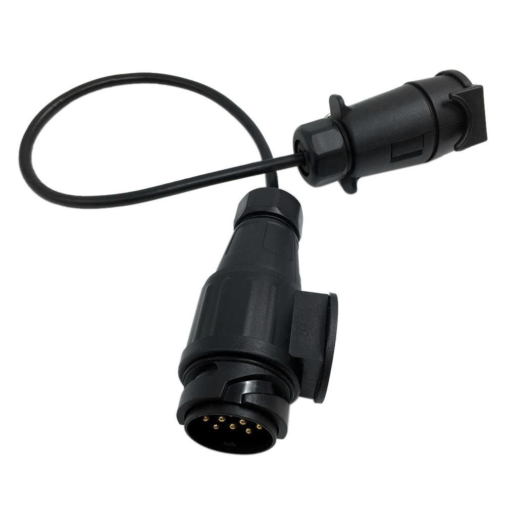 Tirol 12V 7 To 13 Pin Trailer with Cable Adapter Wiring Connector Towbar Plug & Socket