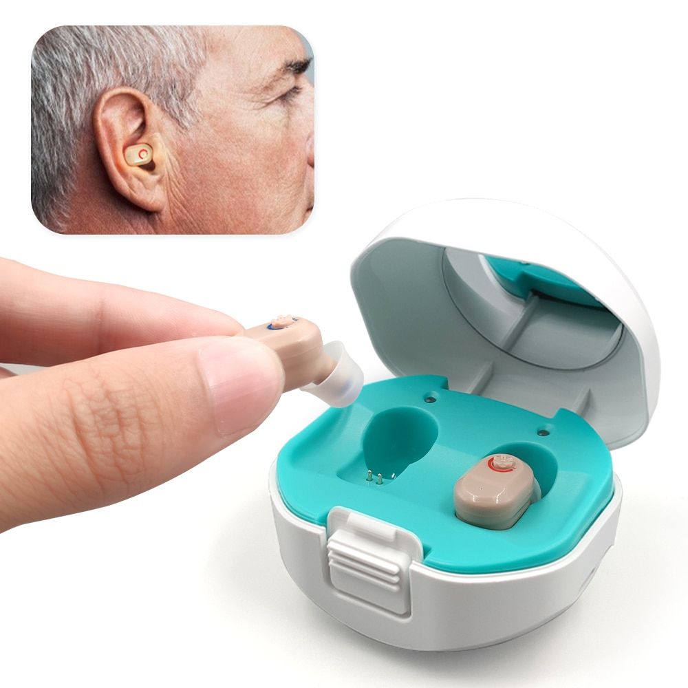 Digital Hearing Aids Rechargeable Hearing Aid With Charging Case Hearing Device Hearing Amplifier