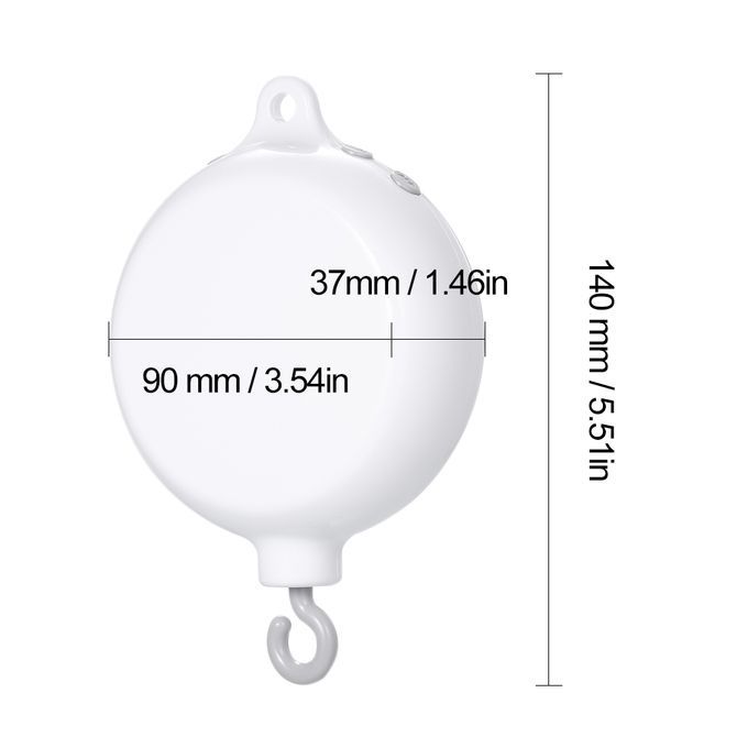 Rotary Baby Crib Bed Toy Musical Mobiles 35 Songs Music Box