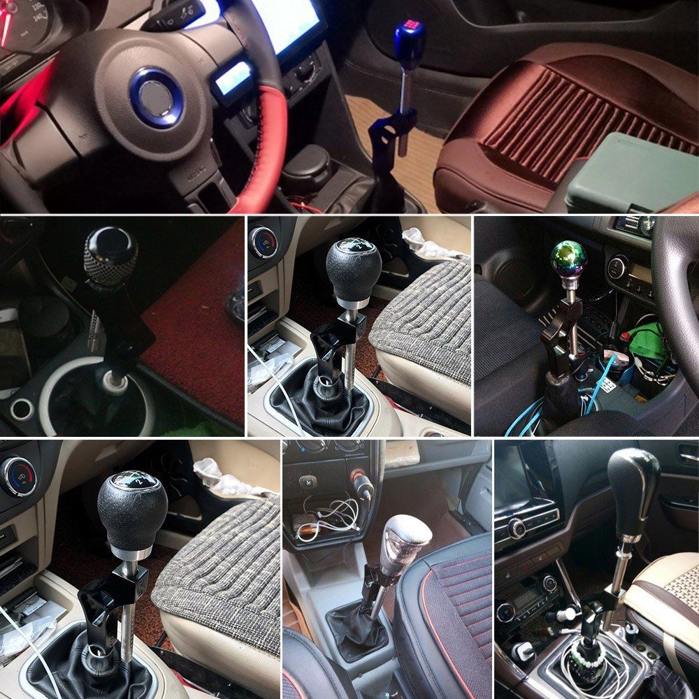 Adjustable Gear Shift Knob Extender Height Lever Extension