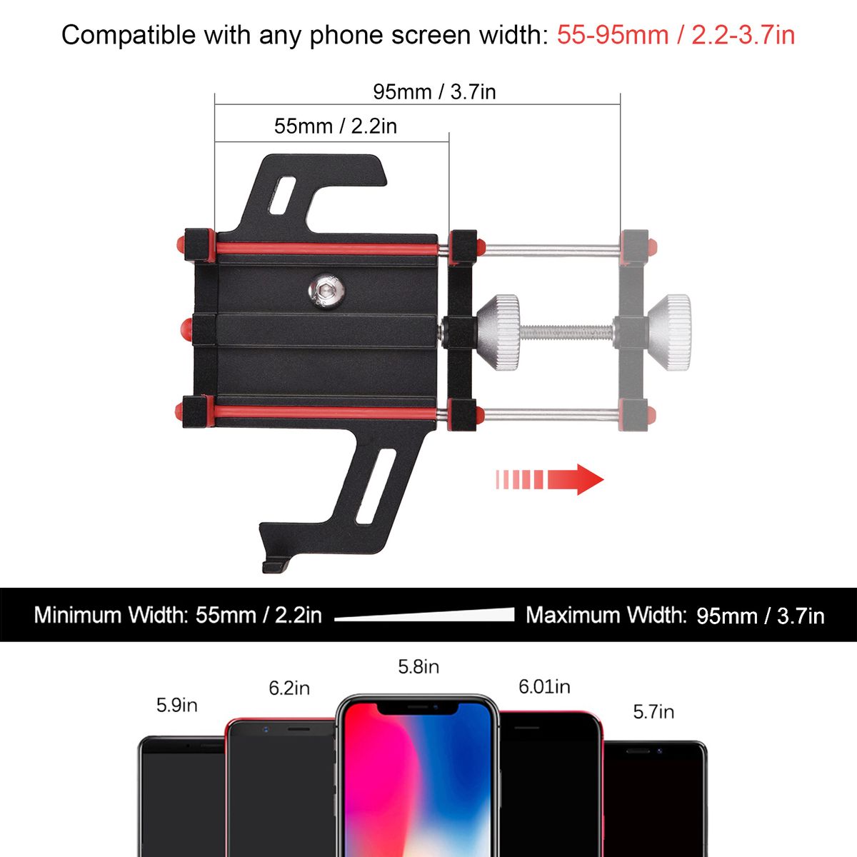 Bike Phone Mount Anti-shake DIY Bicycle Phone Holder