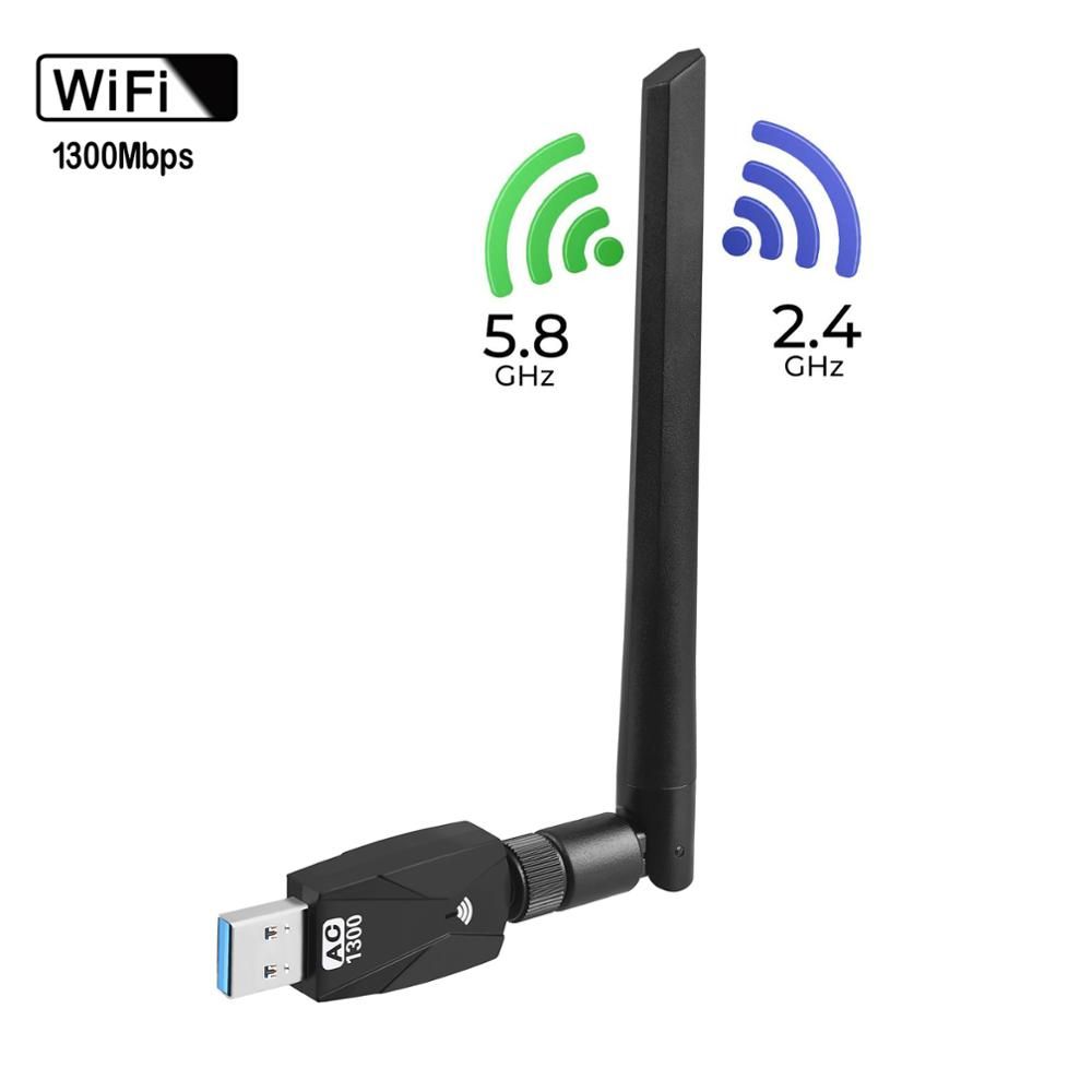 Newest 1300Mbps Wireless USB Wifi Adapter 600Mbps Fee
