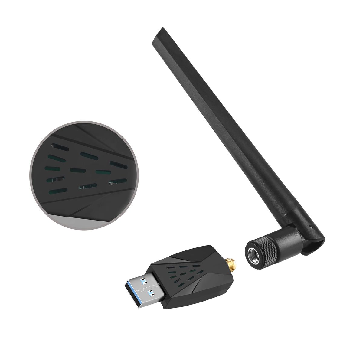Newest 1300Mbps Wireless USB Wifi Adapter 600Mbps Fee