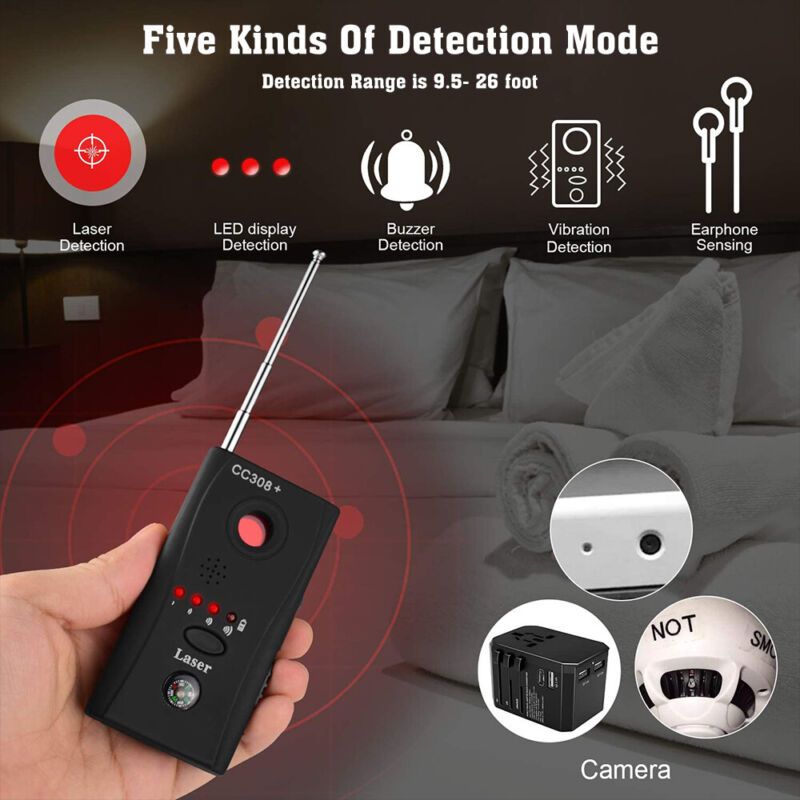 New Anti-Spy Signal Bug Rf Detector  And Hidden Camera