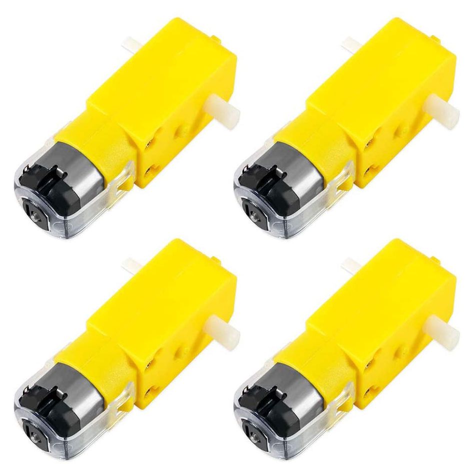 4Pcs DC Electric For Shaft Dual Motor TT Gear Motor 3V-6V