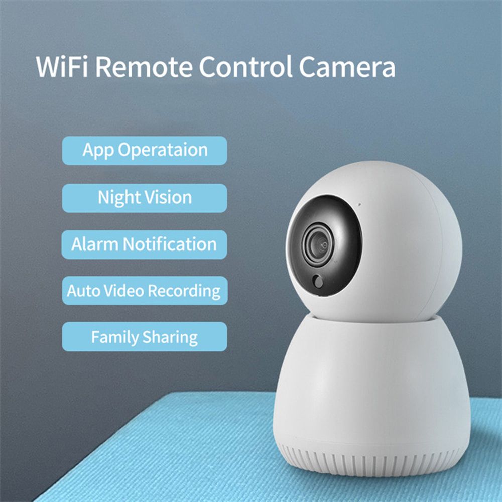 1080P Smart Mini WiFi Wireless IP Camera Indoor Surveillance Cam Auto Tracking Human Home Security CCTV Baby Pet Monitor