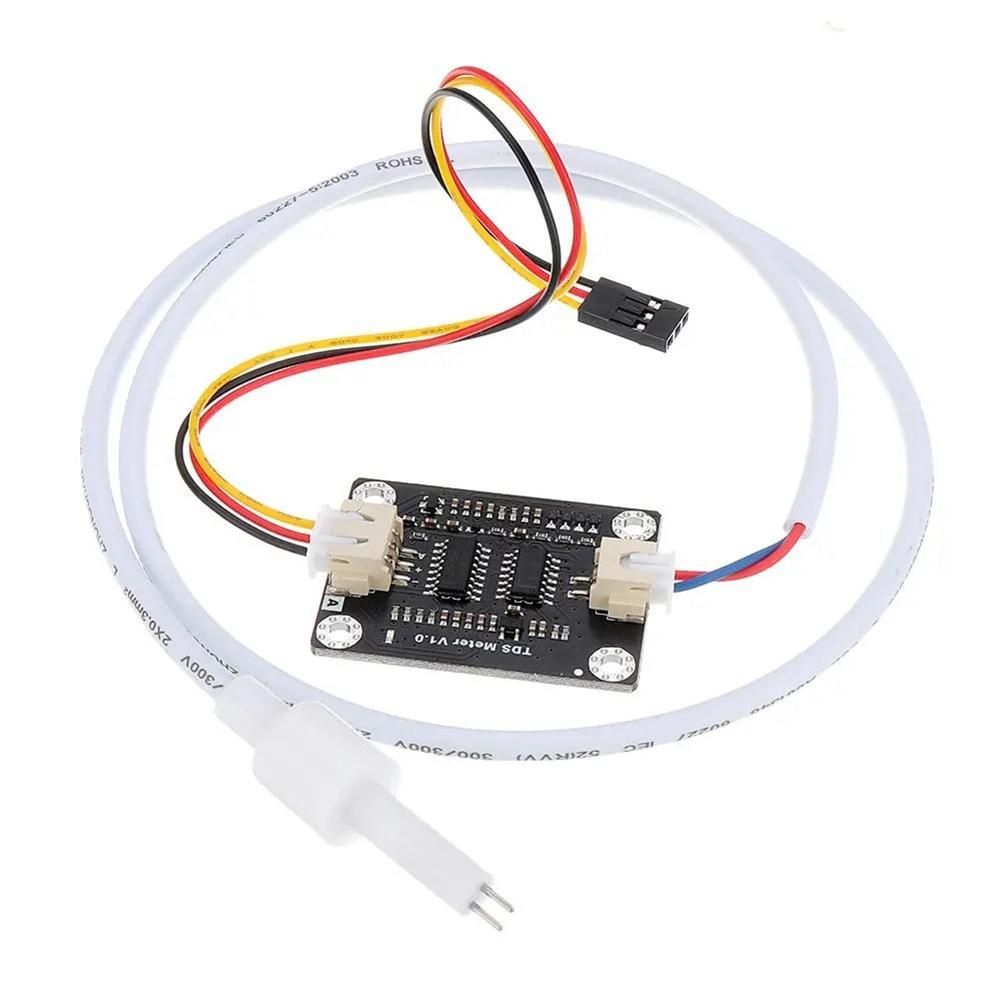 Analog TDS Sensor TDS Meter Water Conductivity Sensor Tester Liquid Detection Water Quality Monitoring DIY with 2 Cables