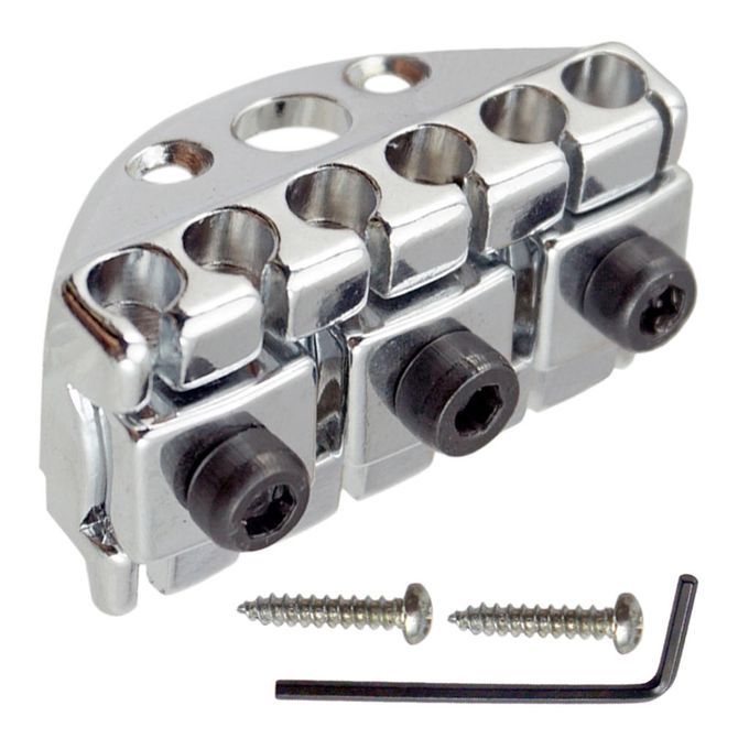 Electric Guitar Bridge Parts String Locking Nut  Screw Silver