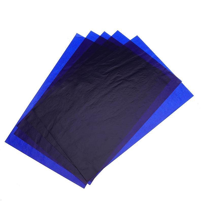 100 Sheets Carbon Transfer Paper Hand Stencil Tracing Blue Book Copy Papers