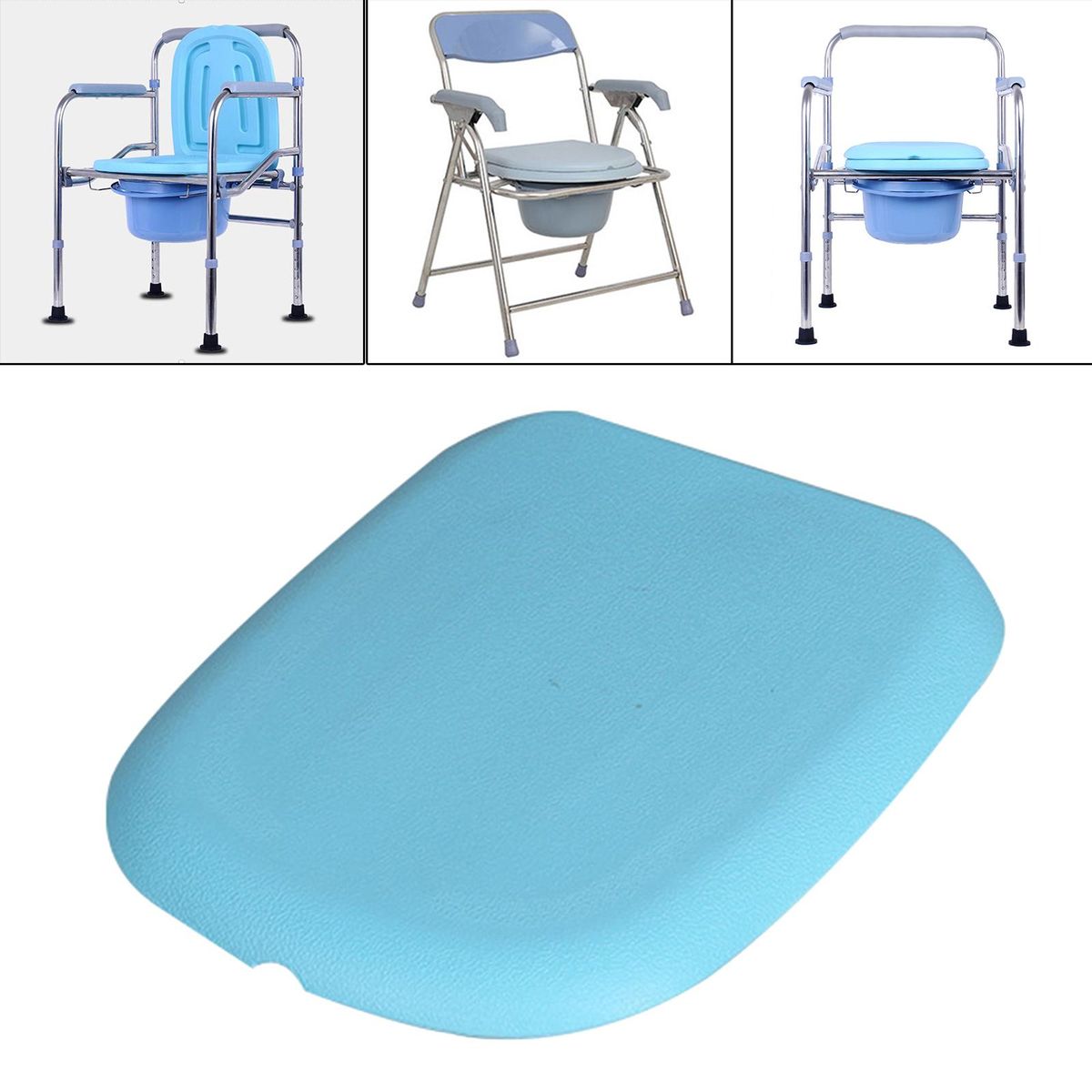 Toilet Seat Commode Chair Panel Household Raised Toilet Seat Square