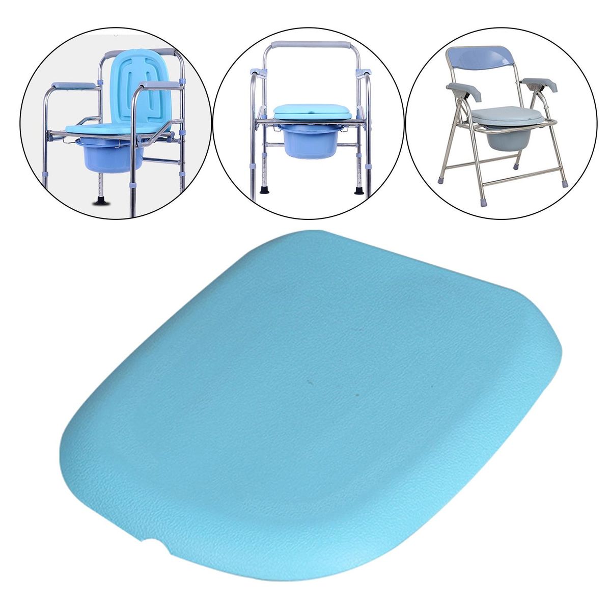 Toilet Seat Commode Chair Panel Household Raised Toilet Seat Square