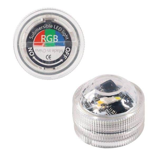 10Pcs RGB+White+Warm White Round Light With 2 Remote Control