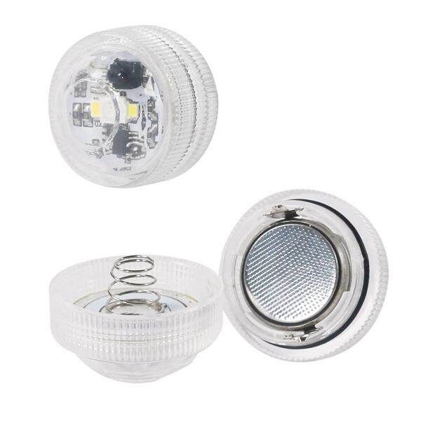 10Pcs RGB+White+Warm White Round Light With 2 Remote Control