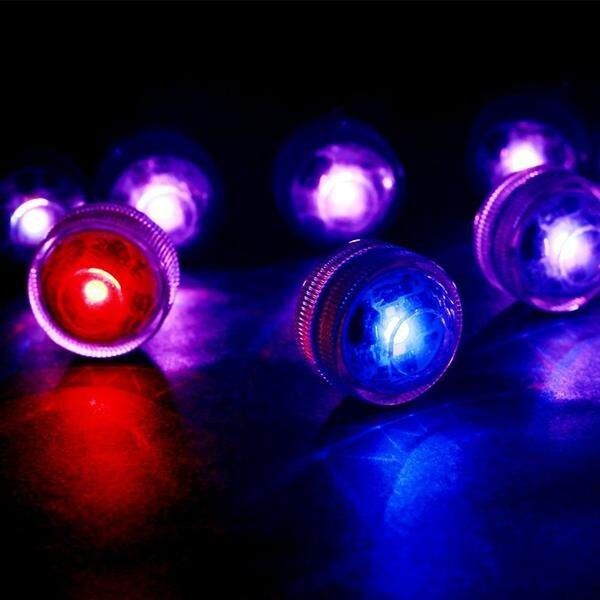 10Pcs RGB+White+Warm White Round Light With 2 Remote Control