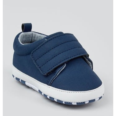 Boys Navy Soft Sole Trainers