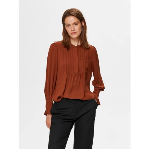 Livia Blouse - Smoked Paprika
