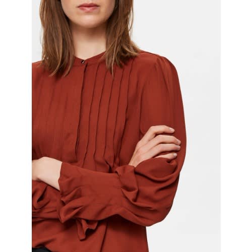 Livia Blouse - Smoked Paprika