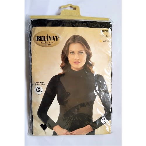 Female Long Sleeve Turtle Neck  - Black