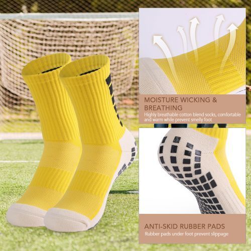 Men's Anti Slip Football Socks Compression Athletic Socks