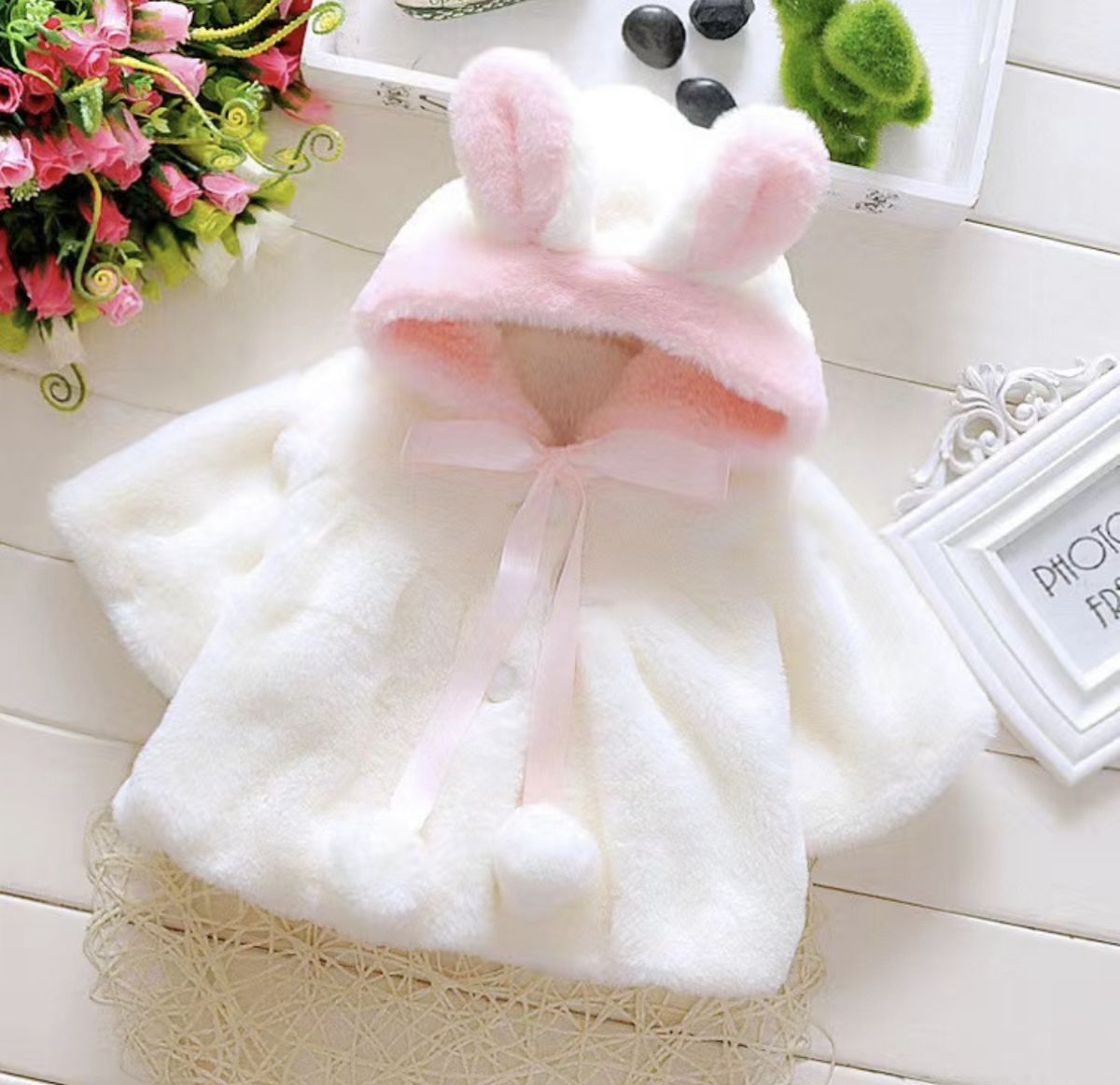 Warm Princess Hoodie Jacket Coat For Kids