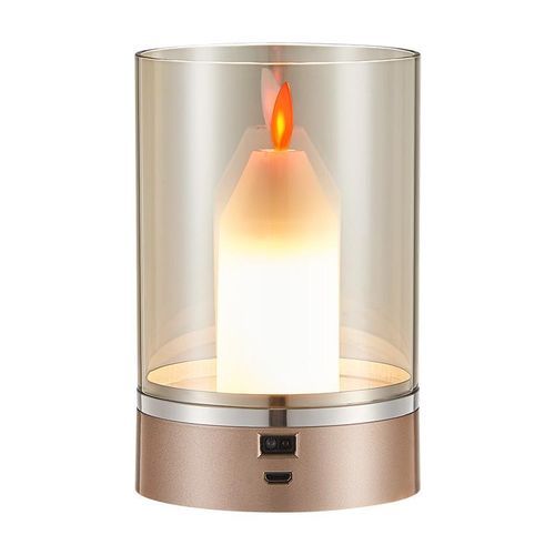 Restaurant Atmosphere Lamp Home Decor LED Table Lamp Bedroom Romantic Charging Induction Bedside Lamp Simple Candle Light Gift