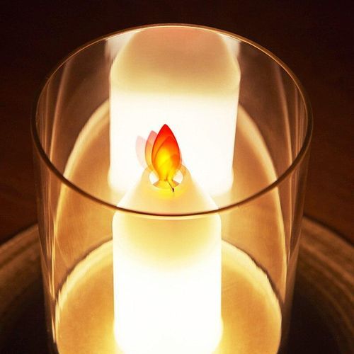 Restaurant Atmosphere Lamp Home Decor LED Table Lamp Bedroom Romantic Charging Induction Bedside Lamp Simple Candle Light Gift