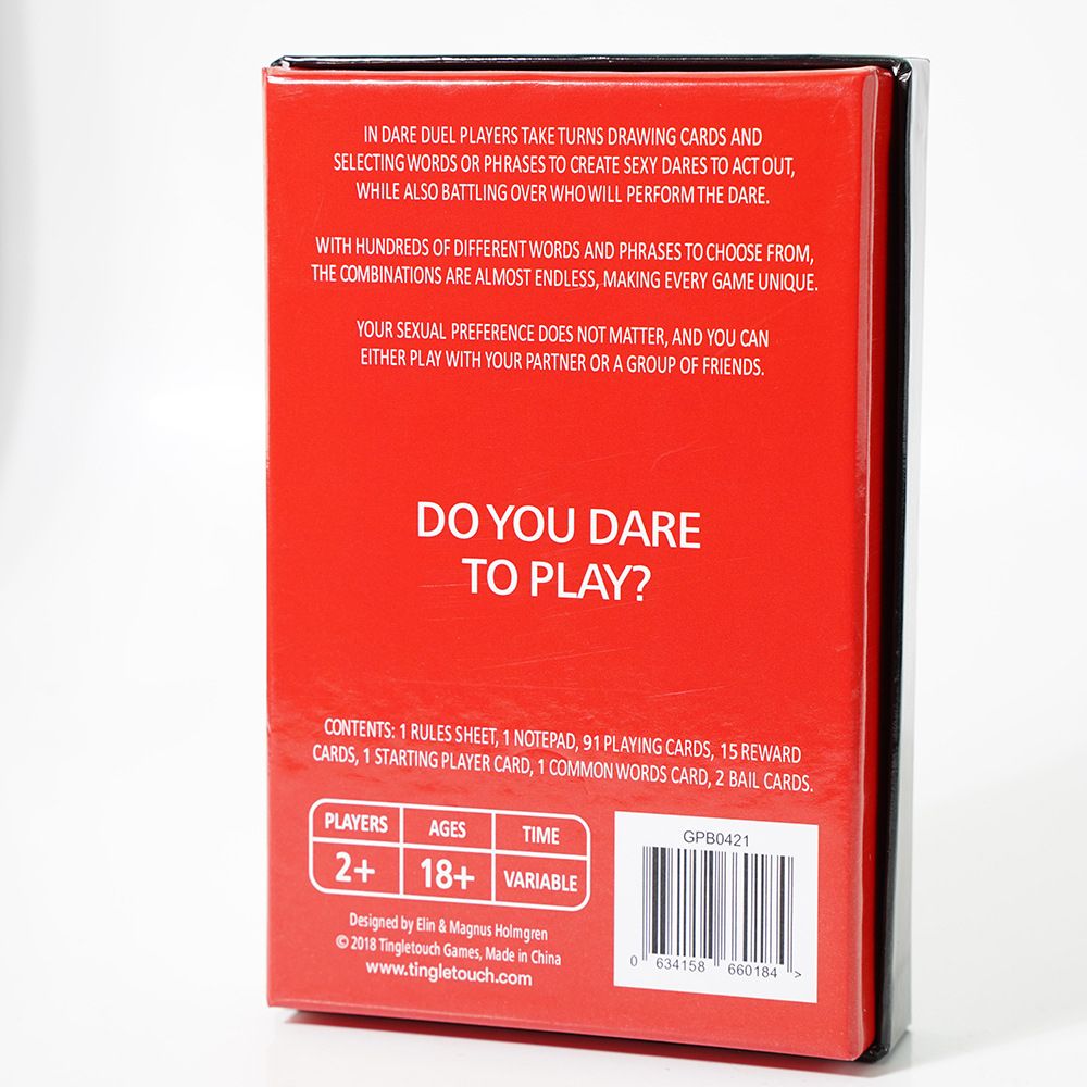 Sex Dare Naughty Kinky Game Card Adult Fun Parties Get-Together Dare Game Card