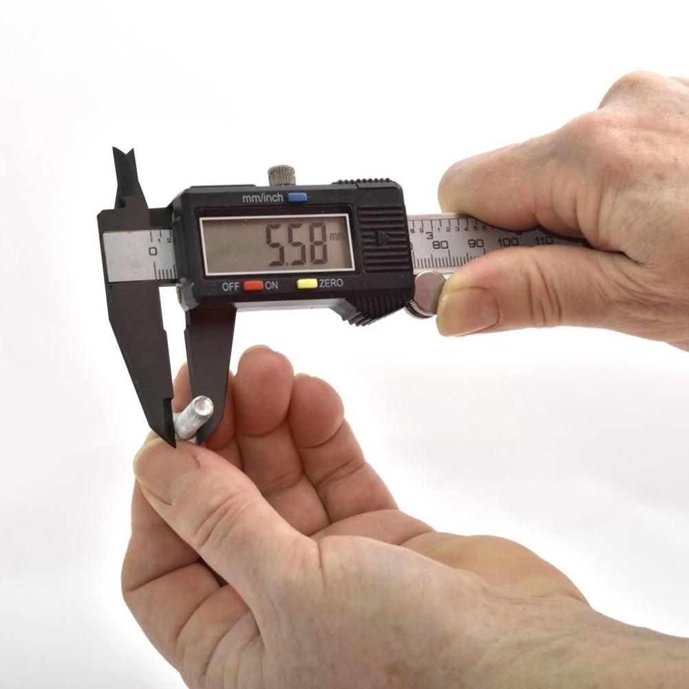Digital Vernier Caliper 6 Inch LCD Electronic Carbon Fiber Altimeter   Vernier Calliper Micrometer Digital Ruler Measuring Tool 150mm 6inch