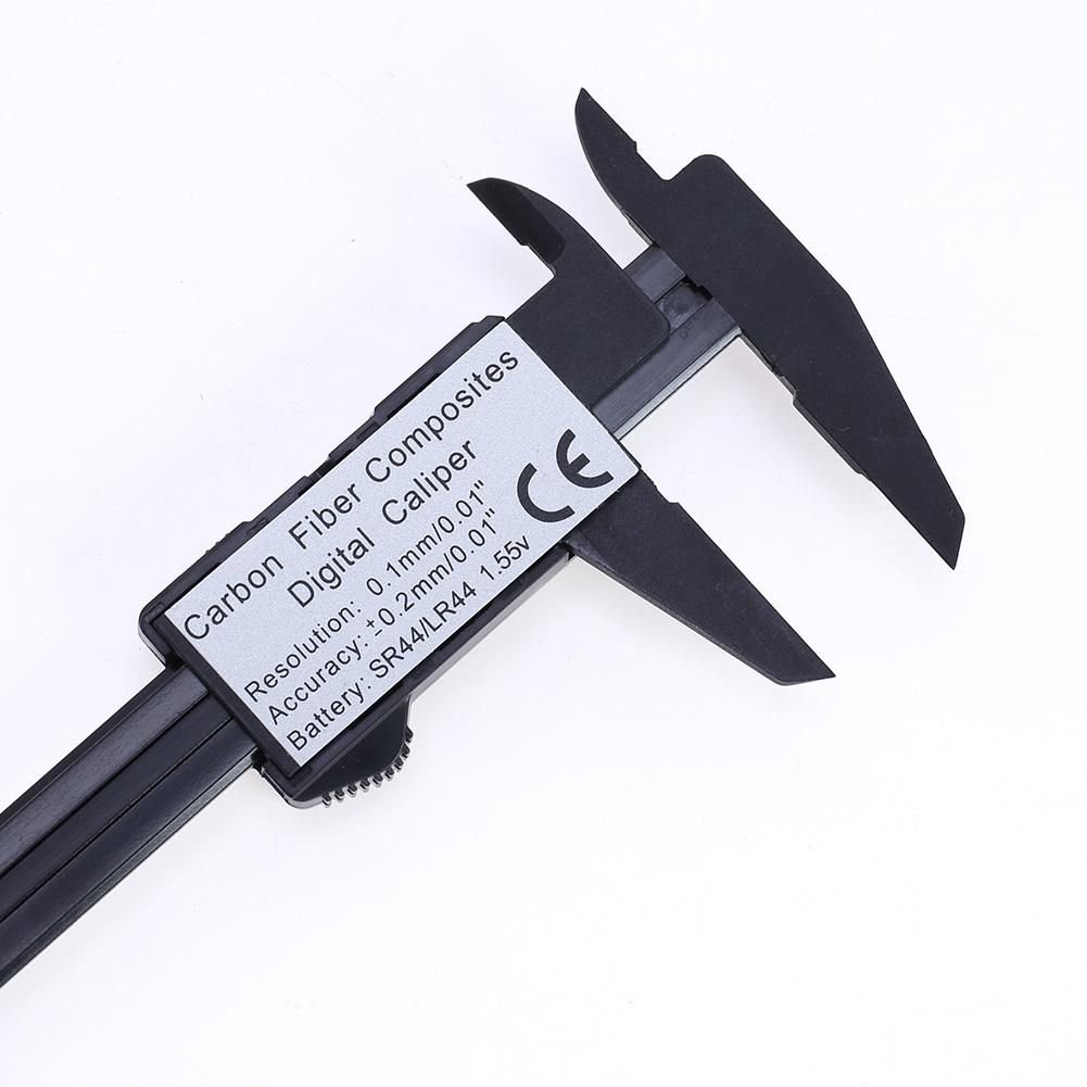 Digital Vernier Caliper 6 Inch LCD Electronic Carbon Fiber Altimeter   Vernier Calliper Micrometer Digital Ruler Measuring Tool 150mm 6inch