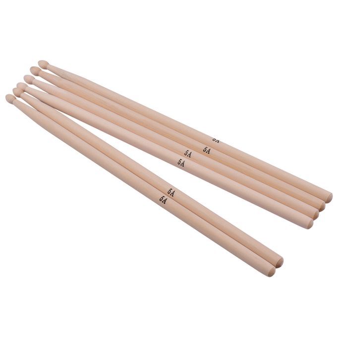 3 Pairs Of Type-5A Maple Drumsticks Drum Sticks With 1pc