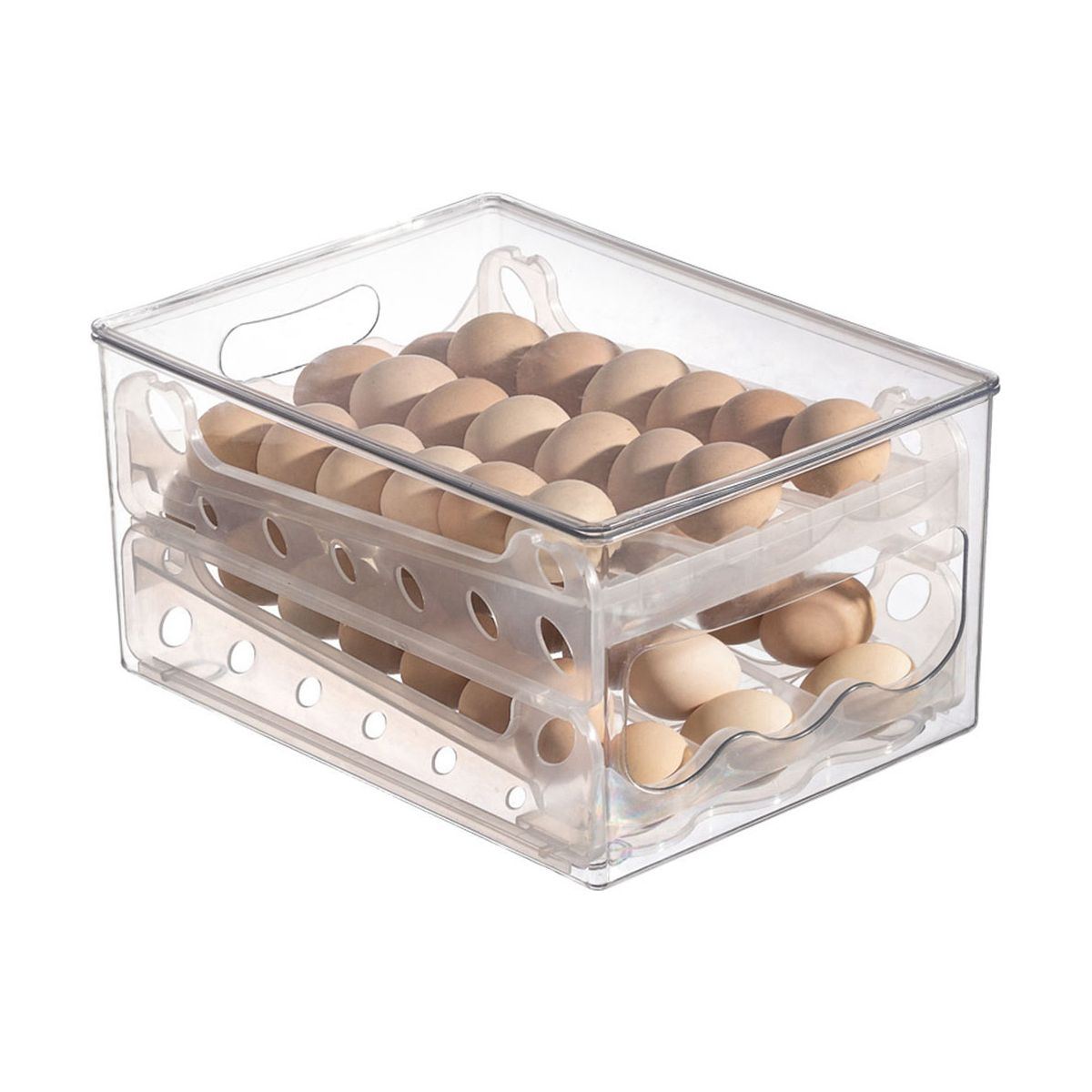 Slide Eggs Storage Box Egg Holder Container Refrigerator
