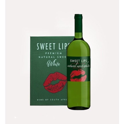 Sweet Lips Natural Sweet White Wine - 1ltr X 6bottle - 8.5%abv