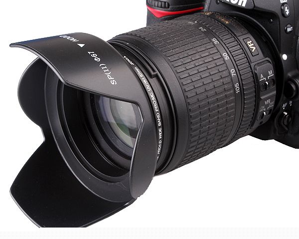 55mm Screw-In Flower Lens Hood For Nikon D5600 D5500 D5300