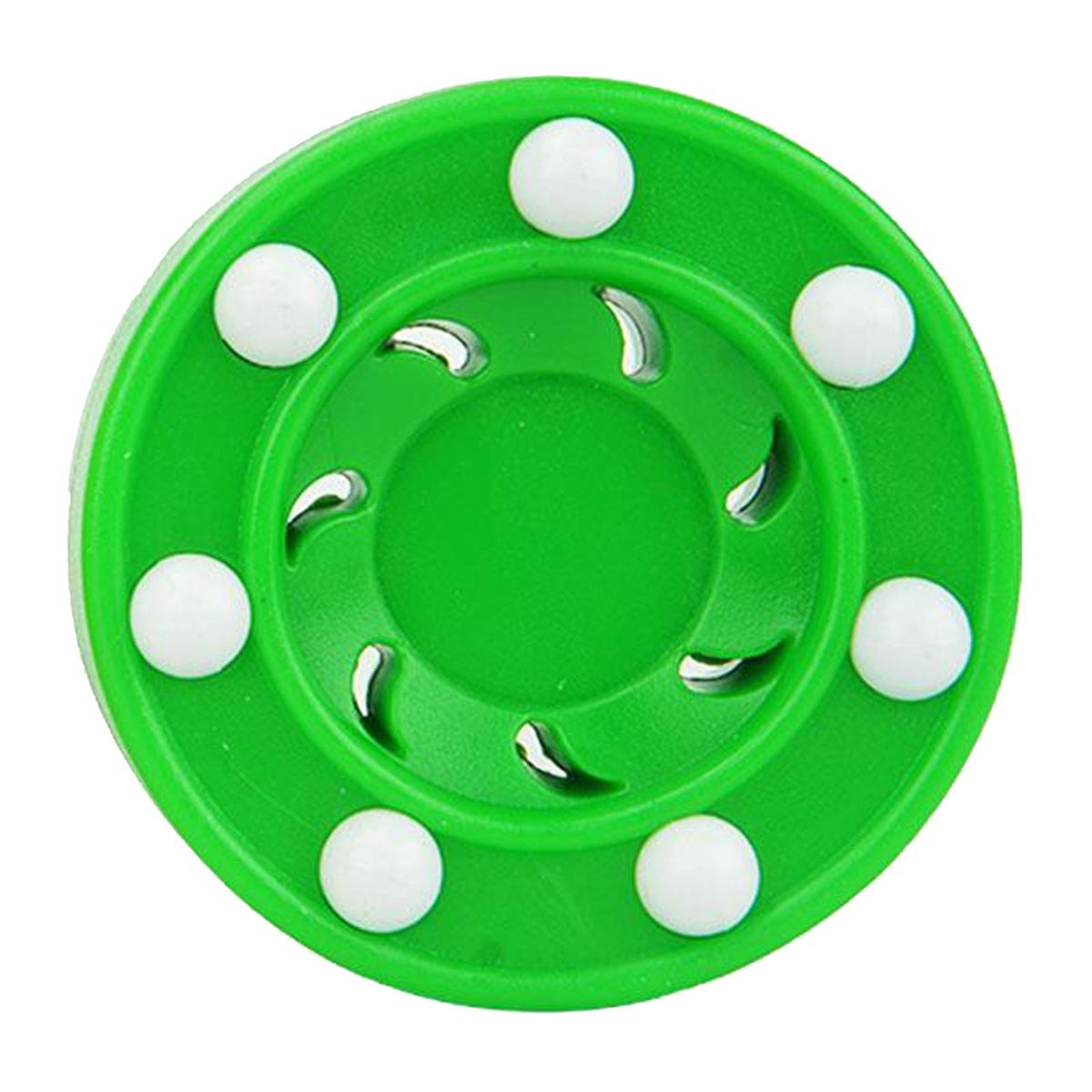 2pcs Roller Hockey Game Puck 120G Indoor And Street Hockey Green
