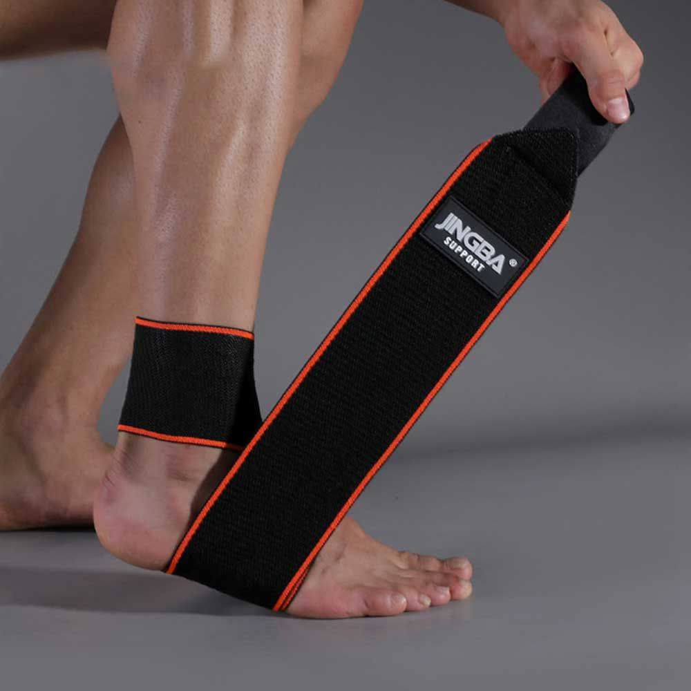 1 PCS Men Protective Football Ankle Support Outdoor Basketball Ankle  Compression Nylon S Belt Ankle Foot Protector-red