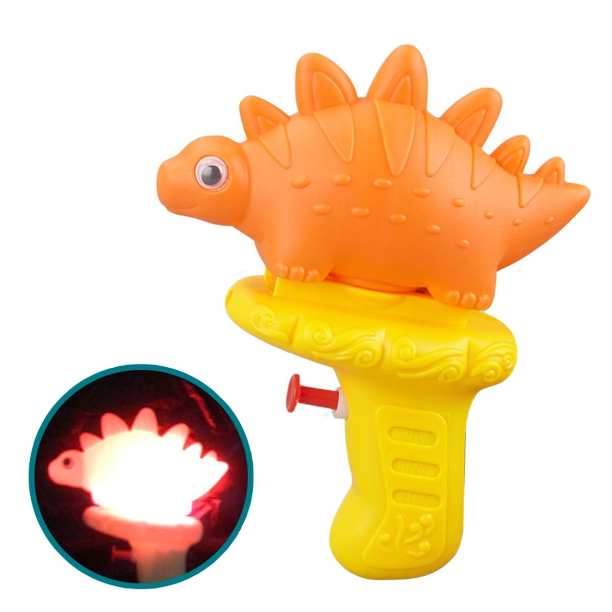 Fash Water Shooter Baby Summer Beach Bath Water Fighting Toy Orange
