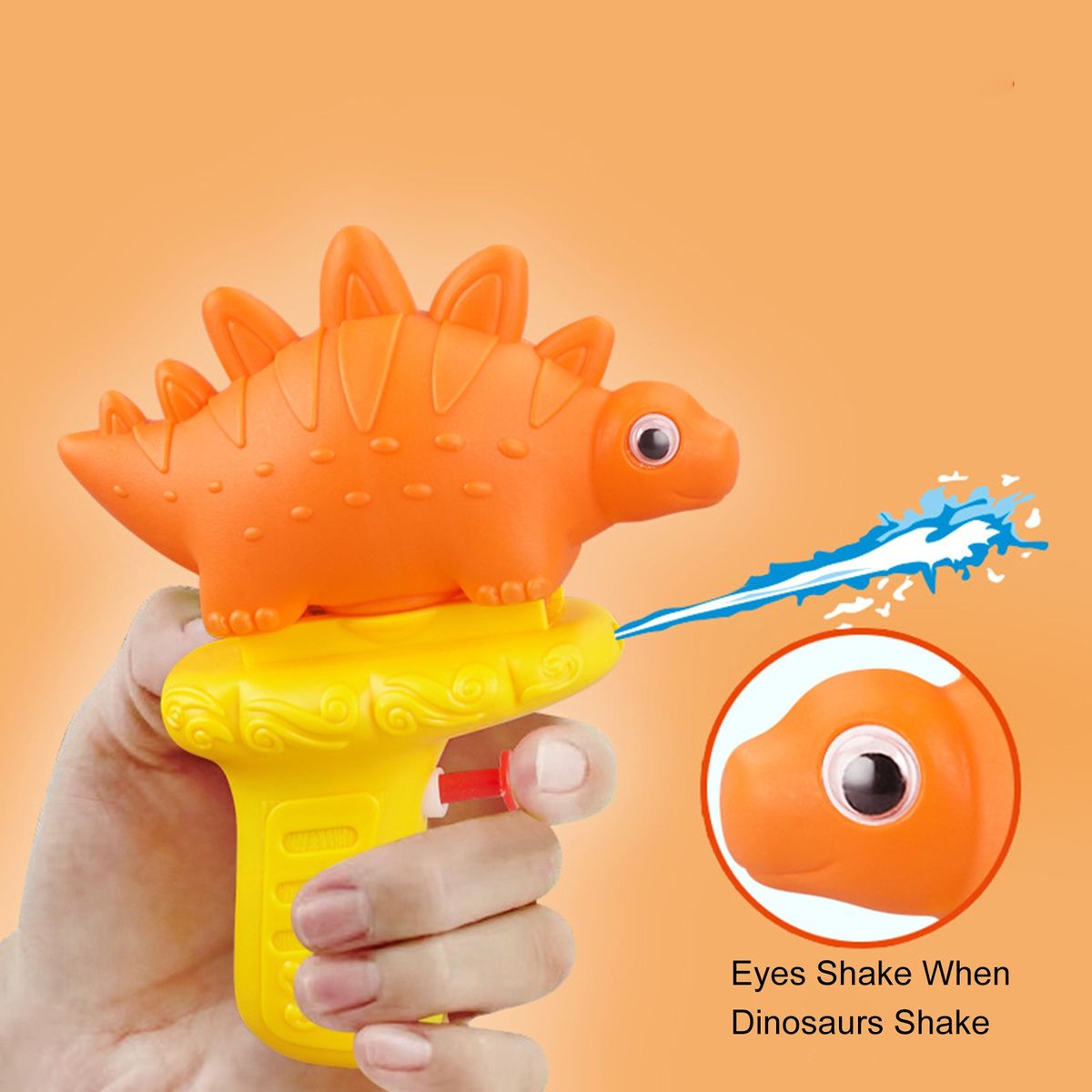 Fash Water Shooter Baby Summer Beach Bath Water Fighting Toy Orange