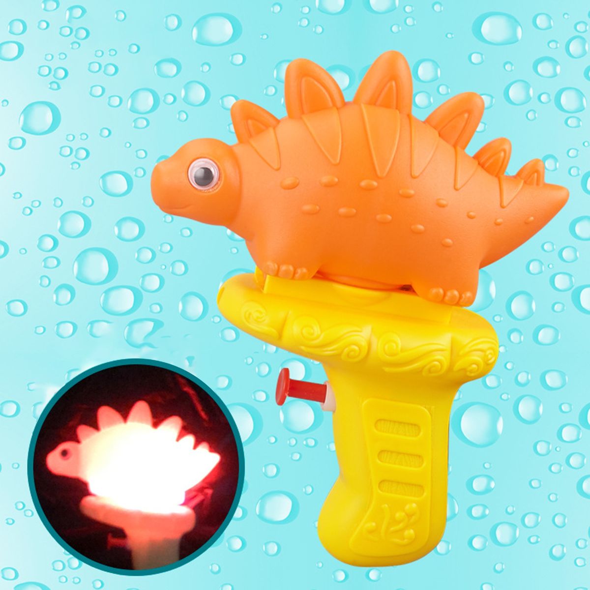 Fash Water Shooter Baby Summer Beach Bath Water Fighting Toy Orange