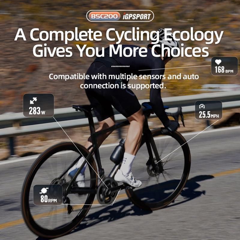 BSC200 iGPSPORT ANT  GPS Bicycle Computer Riding Cycling Odometer Route Navigation Wireless Speedometer Support Powermeter