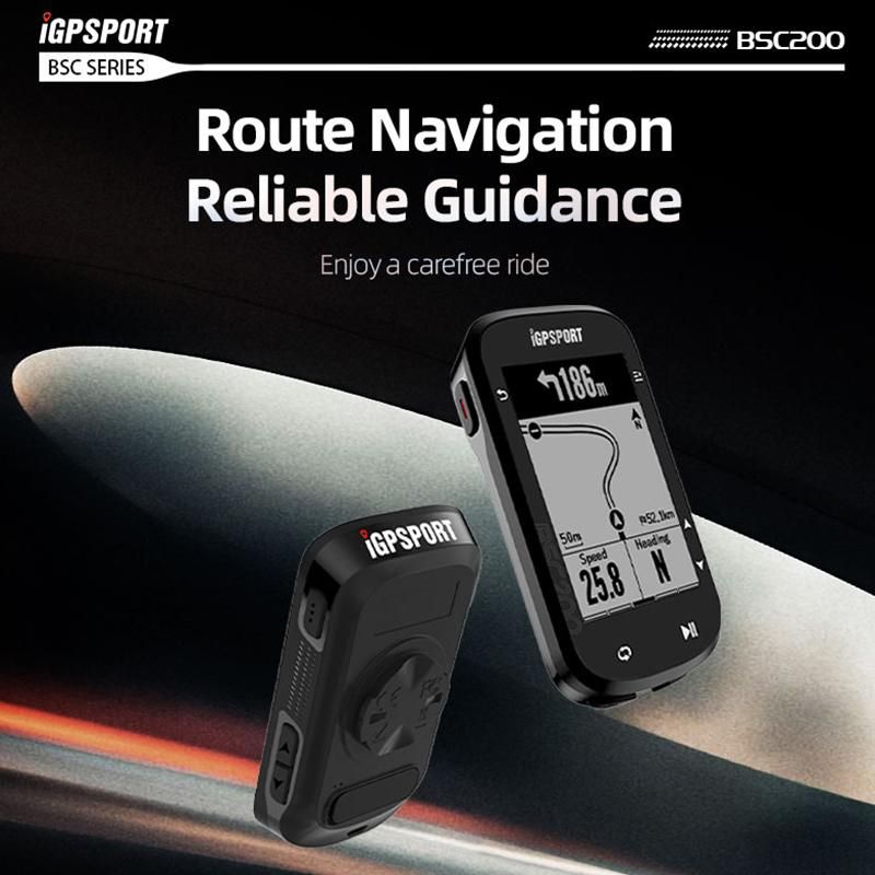 BSC200 iGPSPORT ANT  GPS Bicycle Computer Riding Cycling Odometer Route Navigation Wireless Speedometer Support Powermeter