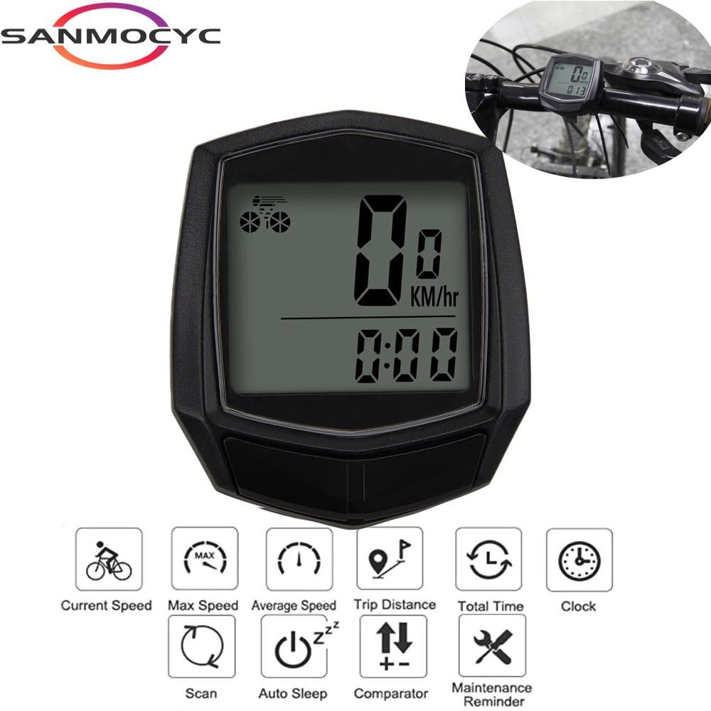 Universal Bicycle Computer Wired Speedometer Digital Waterproof Magnet Sensor Cycling Odometer Multi-Function Edit Accessories
