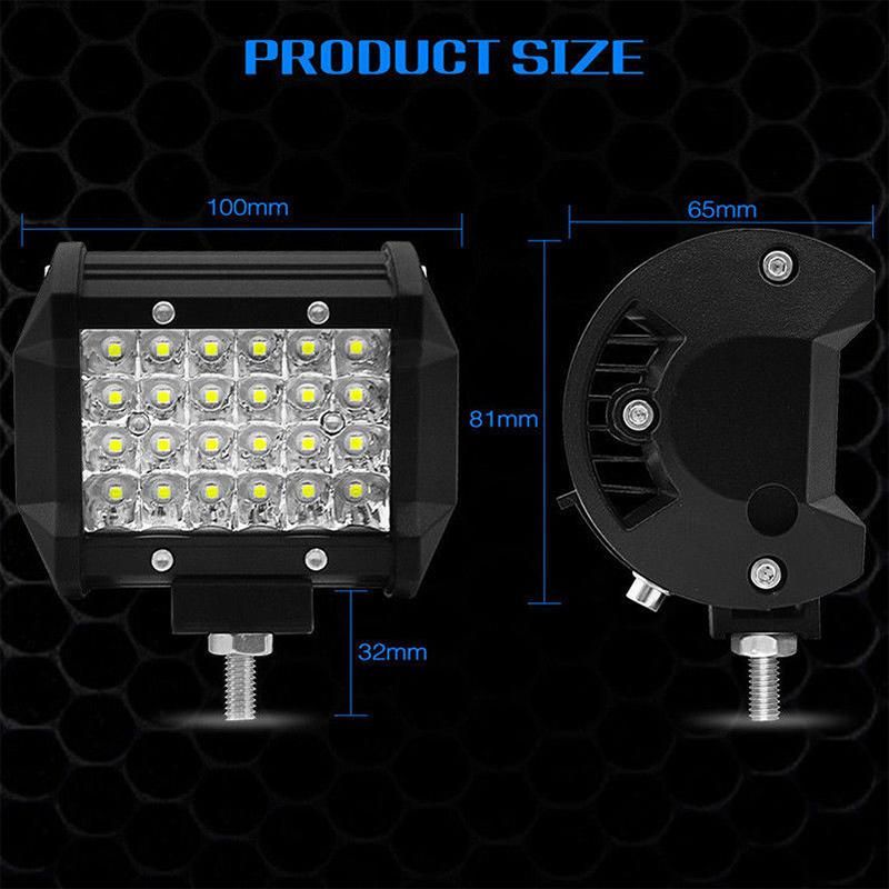 Headlights 200W 4" LED Combo Fog Lghts Work Light Bar Spotlight Off-road Driving Fog Lamp For Truck Boat ATV Led Bar 1PC