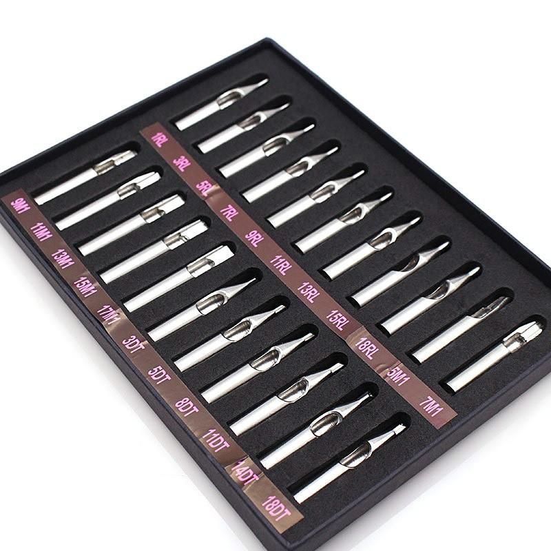 Tattoo stainless steel needle mouth set 22 PCs/set direct tattoo machine pedal hook line.