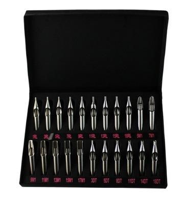 Tattoo stainless steel needle mouth set 22 PCs/set direct tattoo machine pedal hook line.