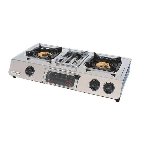 2 Burner Stainless Table Top Cooker With Grill Function Pv-grs87bx