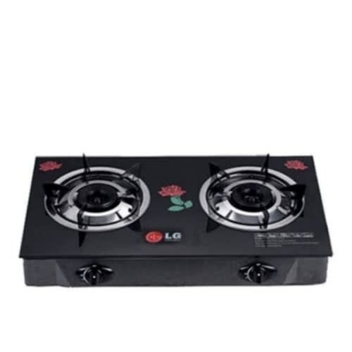 Table Top 2 Burner Glass Base Gas Cooker