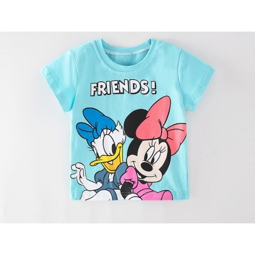 Minnie & Daisy Girl's Top- Blue