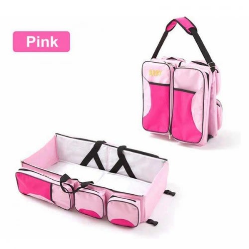 Multipurpose Travel Bed/ Diaper Bag And Change Station With Mosquito Net