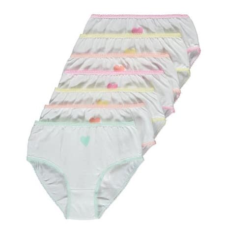 Assorted Heart Briefs - Pack Of 7
