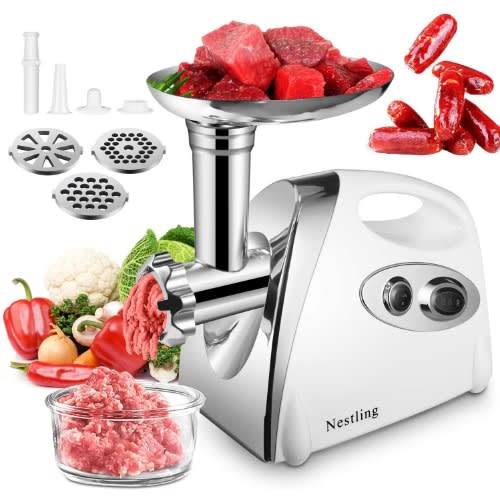 Electric Meat Mincer Grinder And Sausage Maker - Powerful 2000 Watt Copper Motor